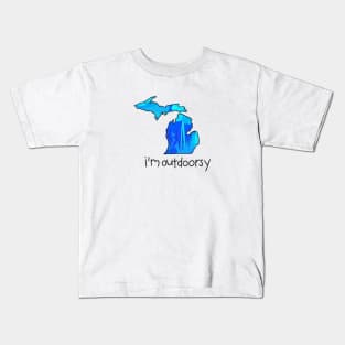 Michigan Outdoorsy Kids T-Shirt